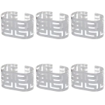 Набор колец для салфеток 6шт «Олимпия» 5,5*3см, серебро