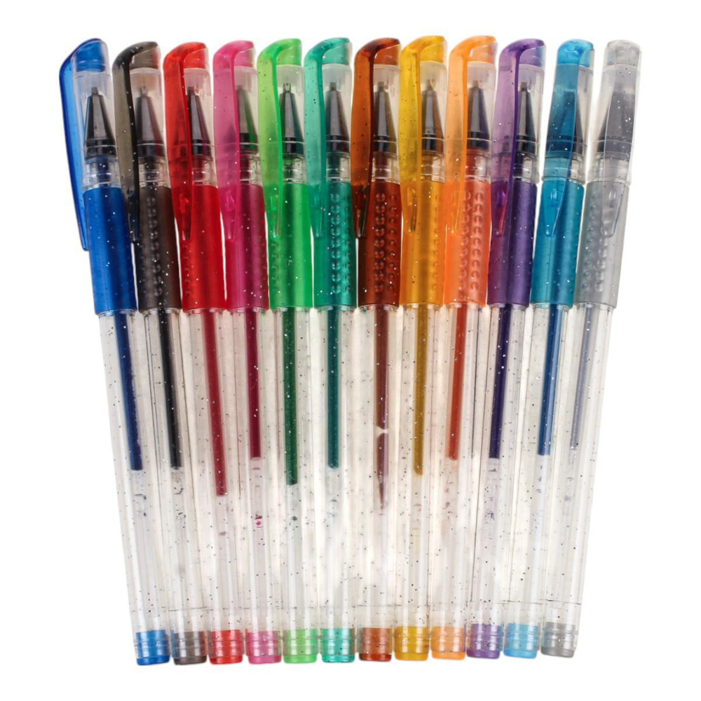 Набор цветных гелевых ручек с ароматом, 12 цветов, в ПВХ пенале