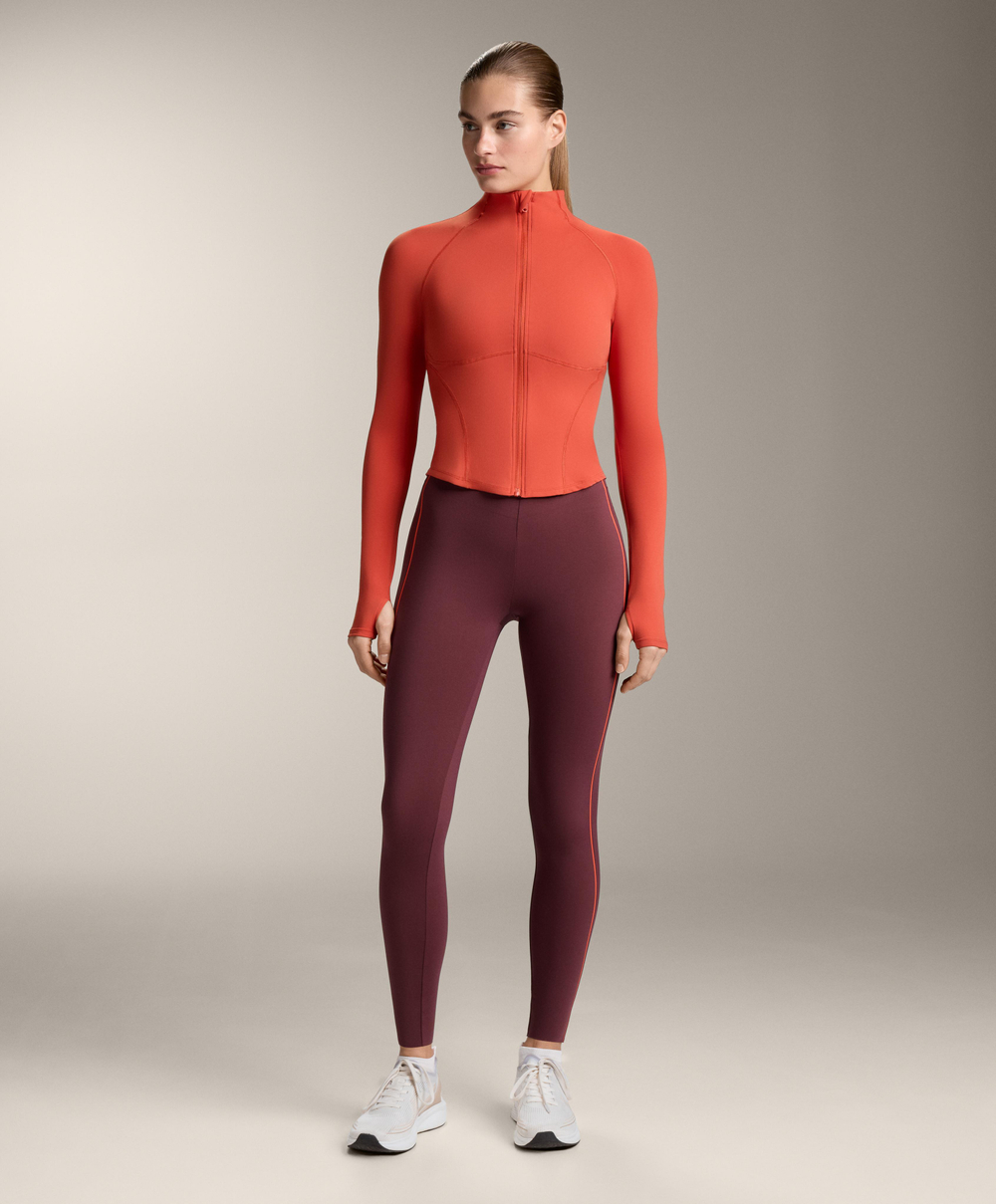 Oysho Легкая и теплая высокотехнологичная куртка Running, ярко-оранжевый