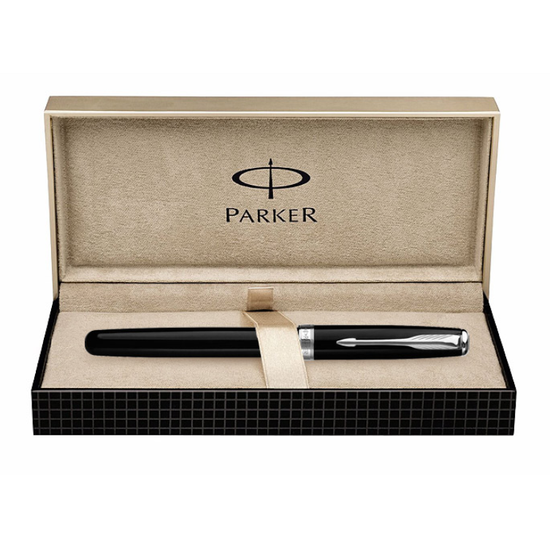 Перьевая ручка Parker Sonnet F530, цвет: LaqBlack СT, перо: F, перо: золото 18К, S0808810