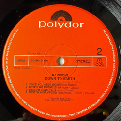 Винтажная виниловая пластинка LP Rainbow Down To Earth (Japan 1982) (Obi) No Time To Lose