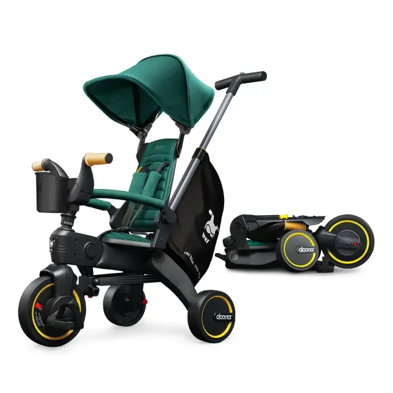 Складной трехколесный велосипед Doona Liki Trike S5, Racing Green