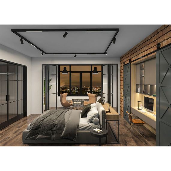 Трековый светильник Denkirs Smart Spot DK8020-BK