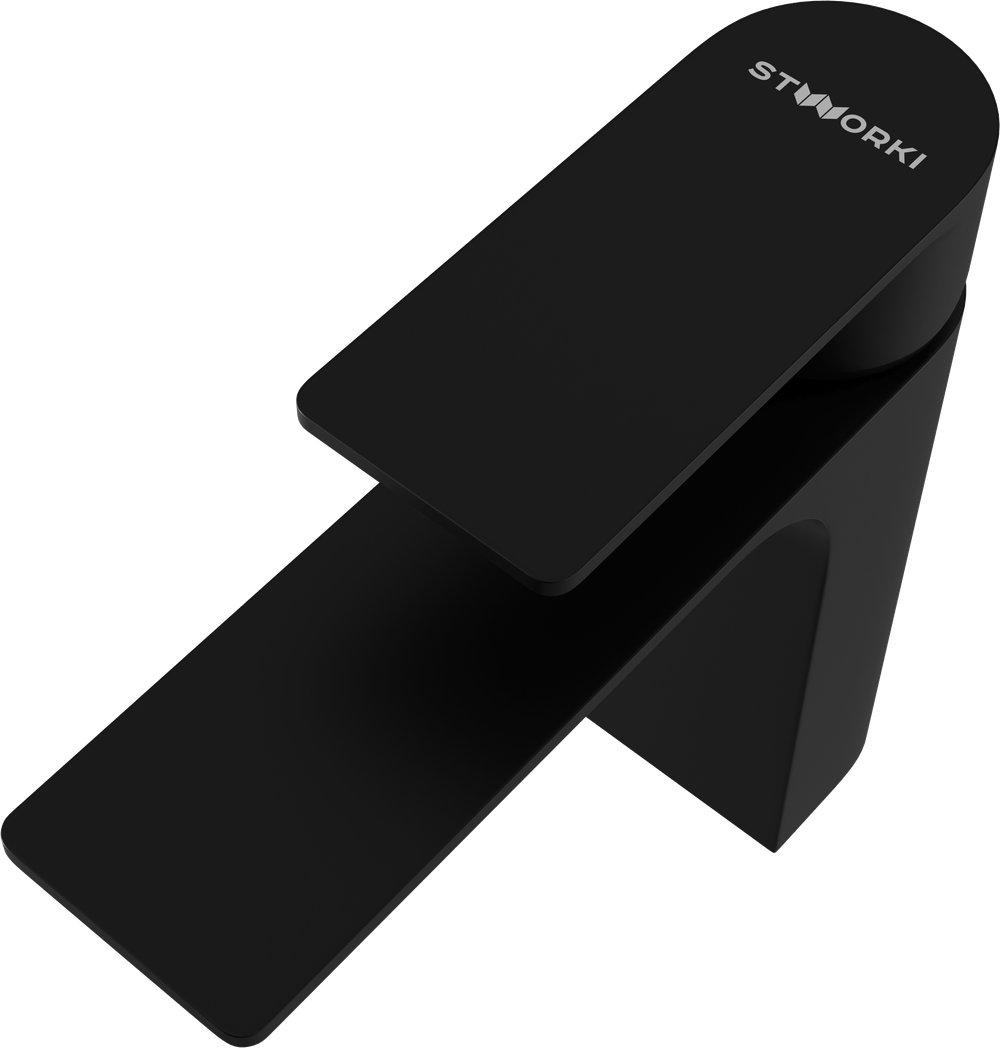 Смеситель для раковины STWORKI Гриндстед S29010BK черный