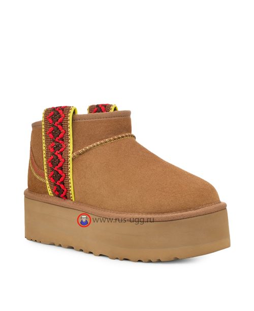 ULTRA MINI BRAID PLATFORM Сhestnut