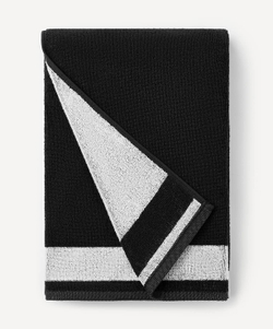Полотенце спортивное ESSENTIAL Towel L, 70х140, черный/белый