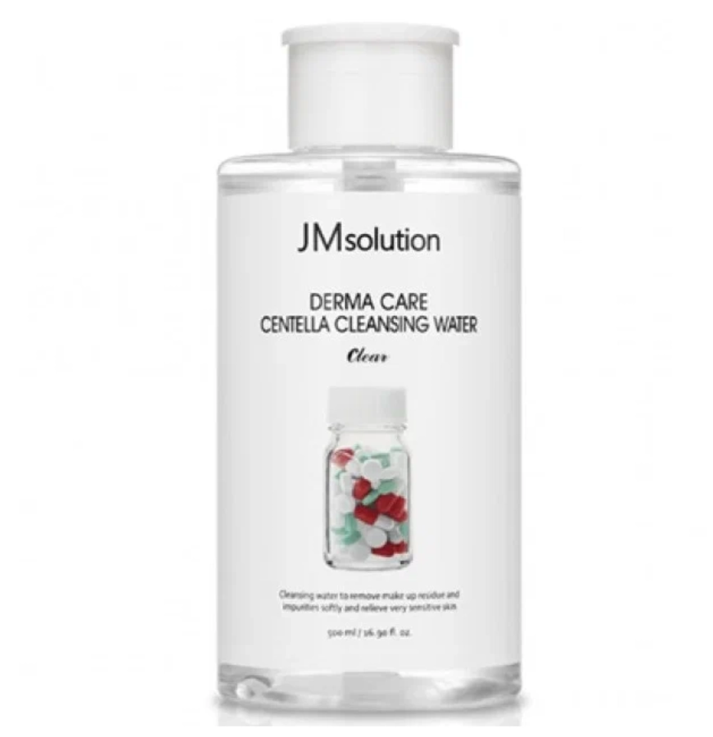 Очищающая вода с центеллой азиатской Jmsolution Derma Care Centella Cleansing Water Clear ,500 мл