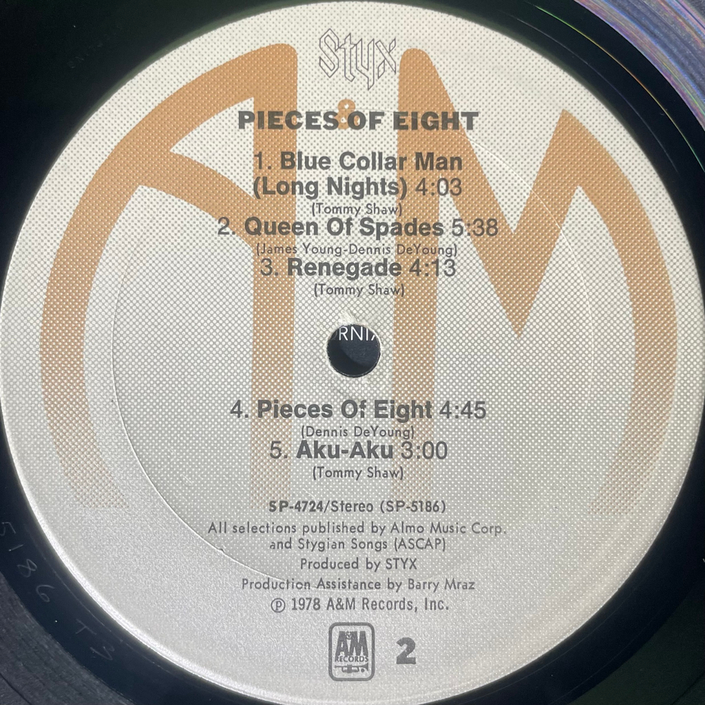 Styx ‎– Pieces Of Eight (США 1978г.)