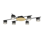 8304/6C COMFI золотой/черный, металл/акрил Светильник потолочный GX53 LED 6*7W 220V BENUA