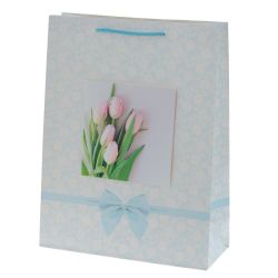 GAEM Пакет подарочный S (бумага 210г/м2, блок микс 12шт), L18 W8,5 H24 см, 4в.