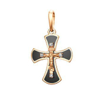 Крест с эмалью