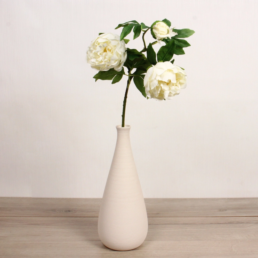 Цветок искусственный «Natur» 78см Пион белый