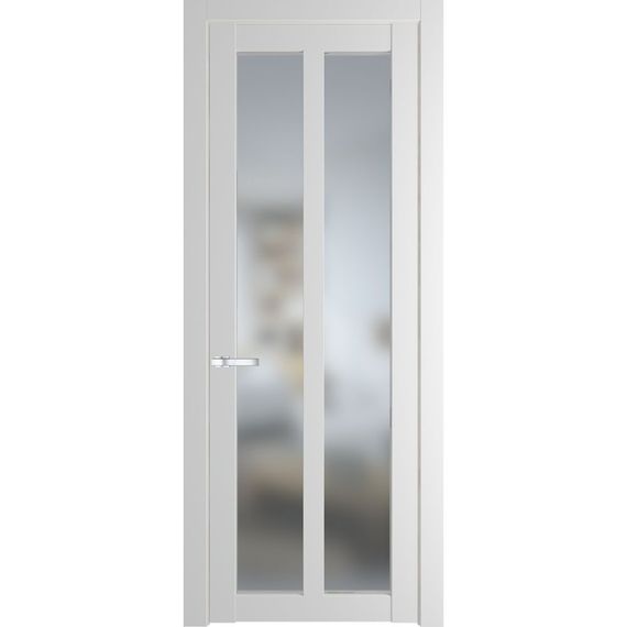 Межкомнатная дверь эмаль Profil Doors 1.7.2PD крем вайт остеклённая