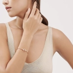 Браслет из золота 18 к (750 проба) с бриллиантами. Tiffany ✨ Коллекция T, В наличии