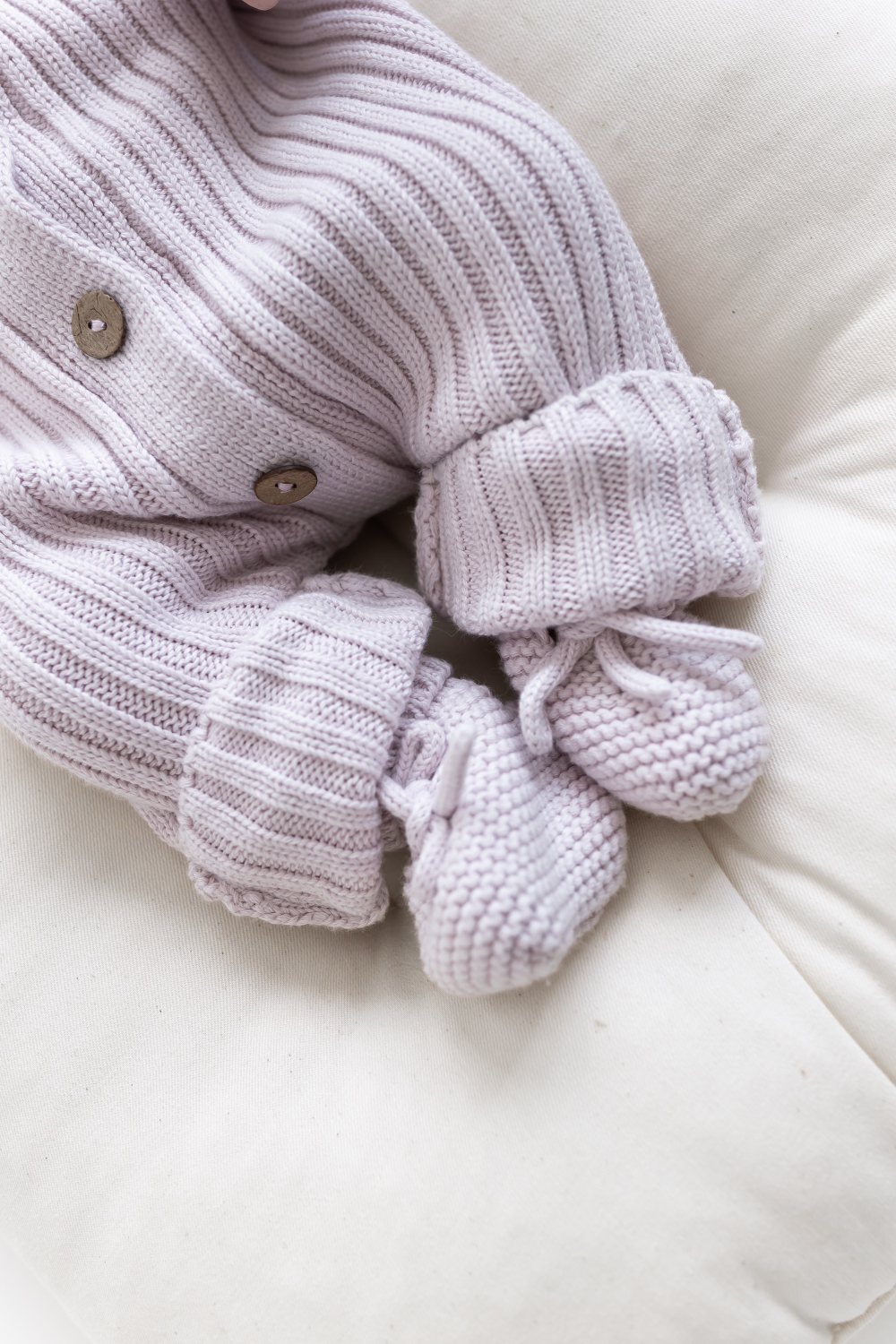 Комплект 3в1 лапша из 100% хлопка Лавандовый