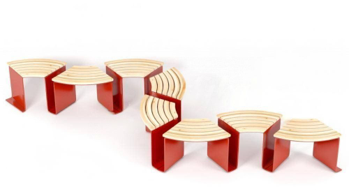 Модульная скамейка «Эраунд 5»