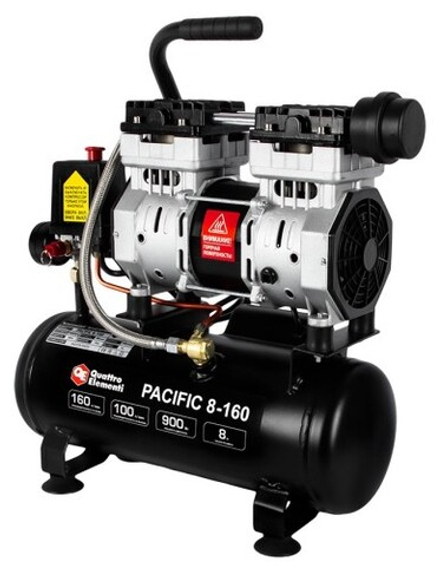 Компрессор поршневой безмасляный QUATTRO ELEMENTI PACIFIC 8-160 915-328