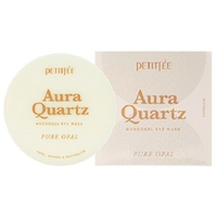 Охлаждающие гидрогелевые патчи для глаз с Жемчужной Пудрой Petitfee Aura Quartz Hydrogel Eye Mask Pure Opal 40шт