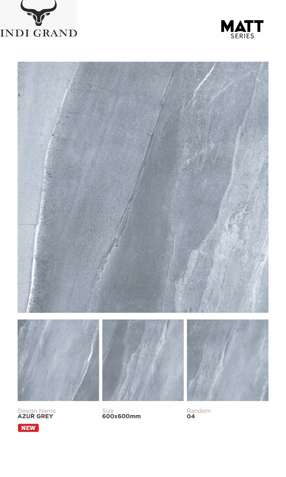 Керамогранит matt 60х60 Azur grey