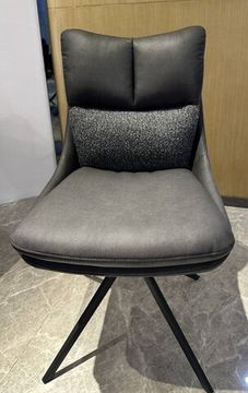 Стул LEROY 360 град. поворот Серый Maison 99# / OTE COBBLE 457 / черный каркас