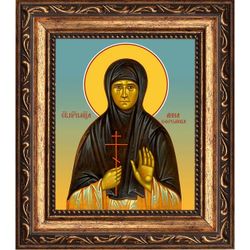 Анна Ефремова преподобномученица послушница. Икона на холсте.