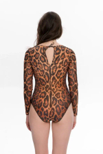 Купальник с рукавами "Леопард 25"