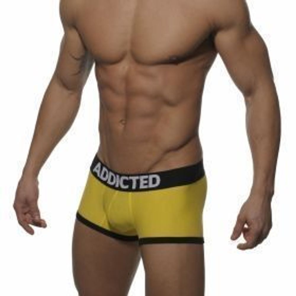 Мужские трусы боксеры желтые Seobean Addicted Yellow boxer