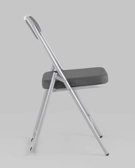 складной Джонни экокожа серый каркас металлик