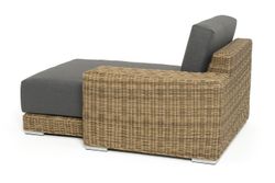 "Капри" кушетка из искусственного ротанга, цвет соломенный