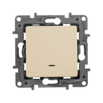 Переключатель 1-клавишный с подсветкой/индикацией 10А 250В слоновая кость ETIKA Legrand