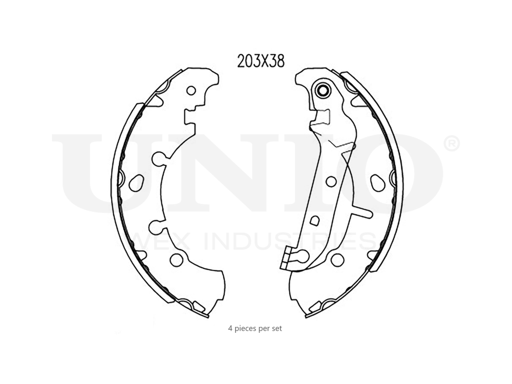 Колодки тормозные бараб. задние UNIO BRP-10110