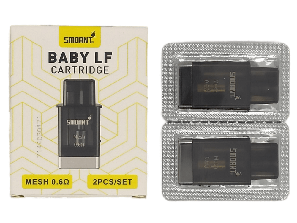 Картридж с встроенным испарителем 0.6ohm Smoant Baby 2ml LF Pod KL-054-POD(в упак. 2 шт.)