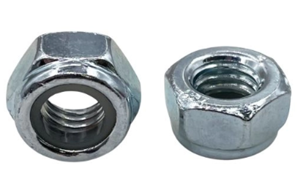 Гайка  8х1.25 с нейлоновым кольцом НИЗКАЯ  DIN98508125 (уп25/50шт)