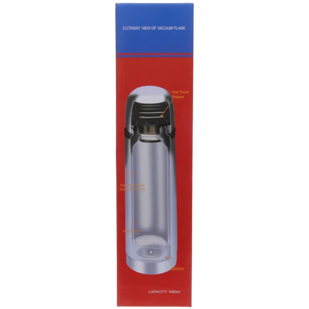 Термос металлический 1000мл в чехле «Хаки»