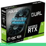 Видеокарта ASUS Dual GeForce RTX 3050 OC 6GB GDDR6 DUAL-RTX3050-O6G (90YV0K60-M0NA00)