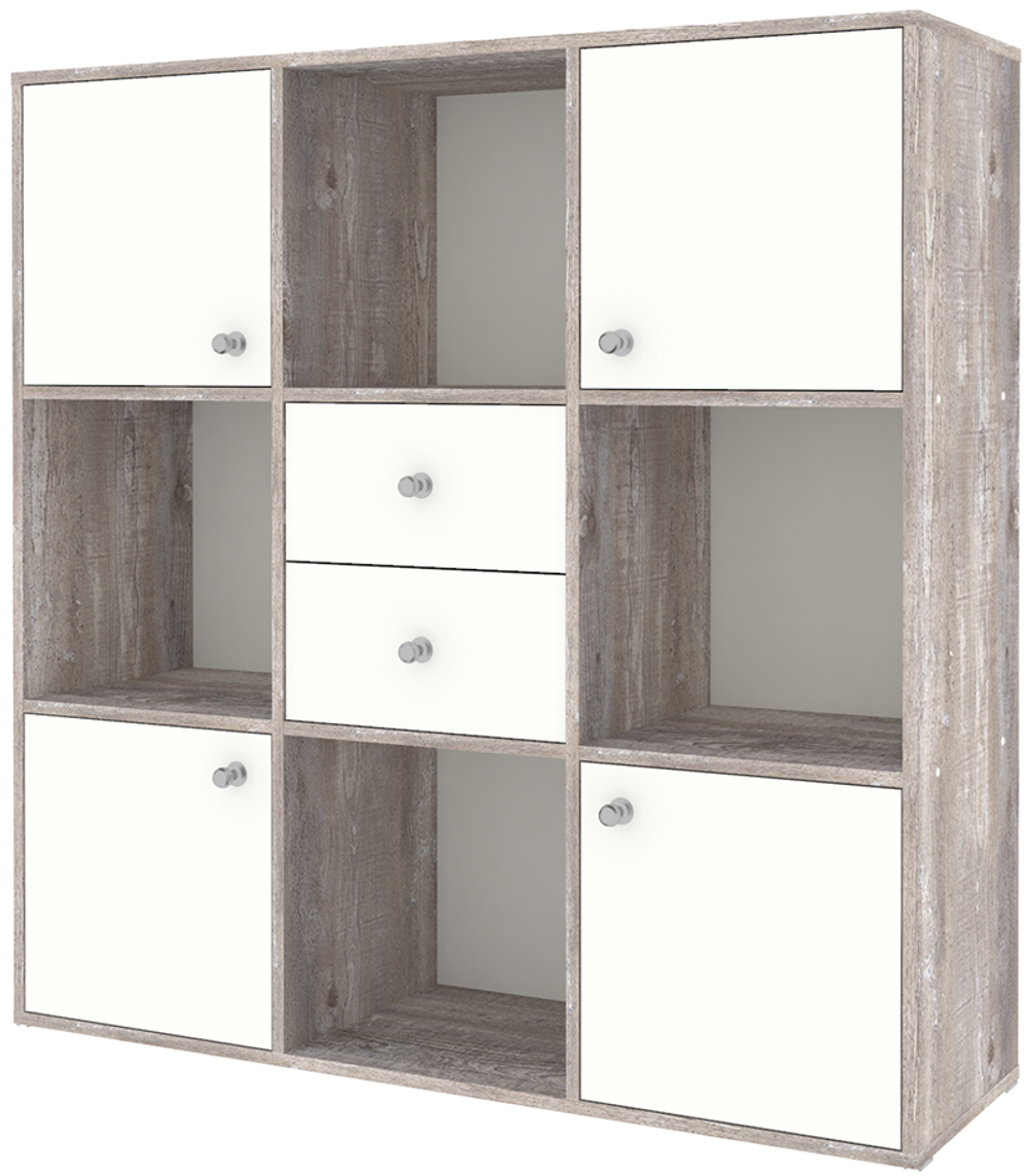 Стеллаж КарИВи Джери Бетон Белый