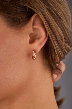 Серьги серебряные позолота 585