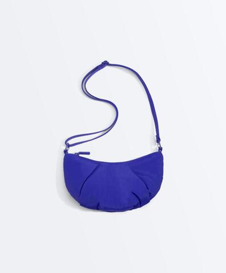 OYSHO Стеганая мини-сумка с плечевым ремнем, синий
