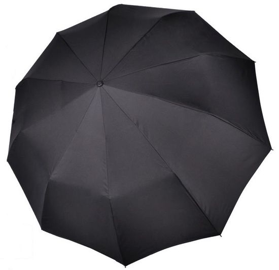 Мужской зонт Три Слона Черный - Полный автомат 510-L