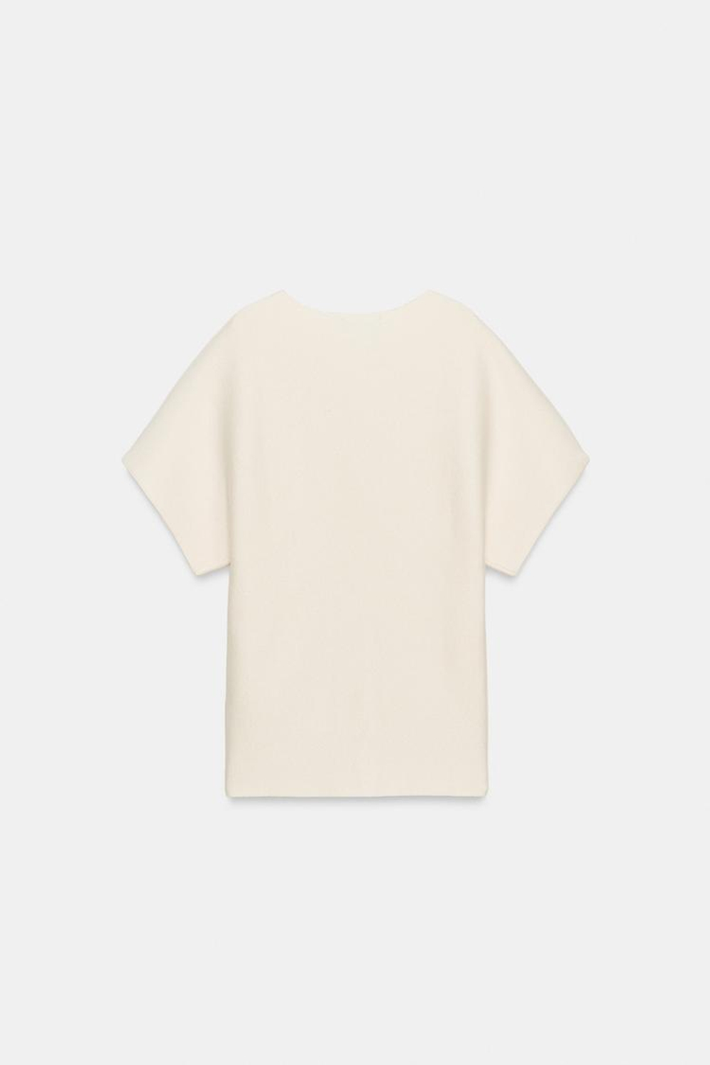 ZARA СВИТЕР С ШИРОКИМИ РУКАВАМИ, ЭКРЮ