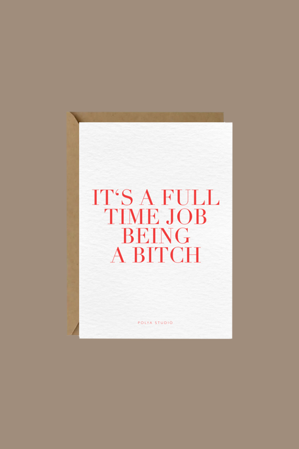 Открытка FULL TIME JOB