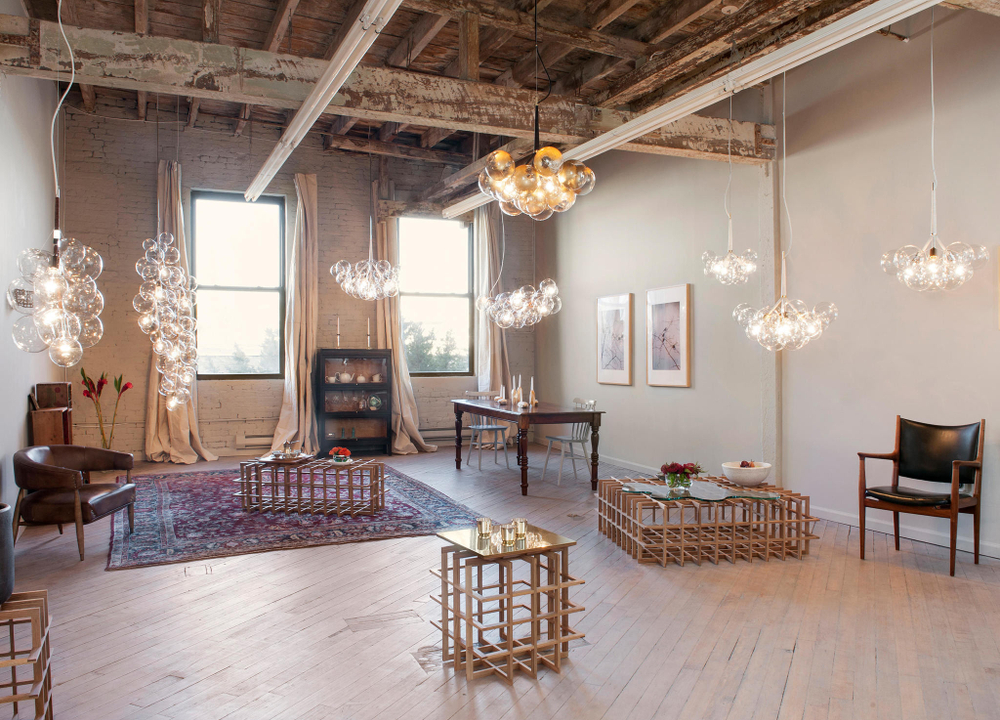 Pendant design lamp  Bubble X-Large by Pelle (Brown)