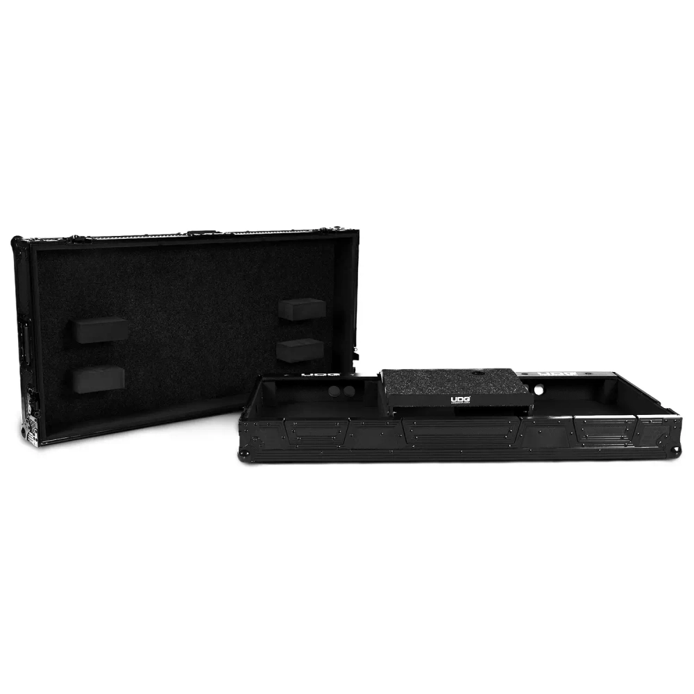 Кейс UDG Ultimate Flight Case Set Pioneer PLX-CRSS12 & 10"/12" Mixer Black Plus (Laptop Shelf + Wheels)