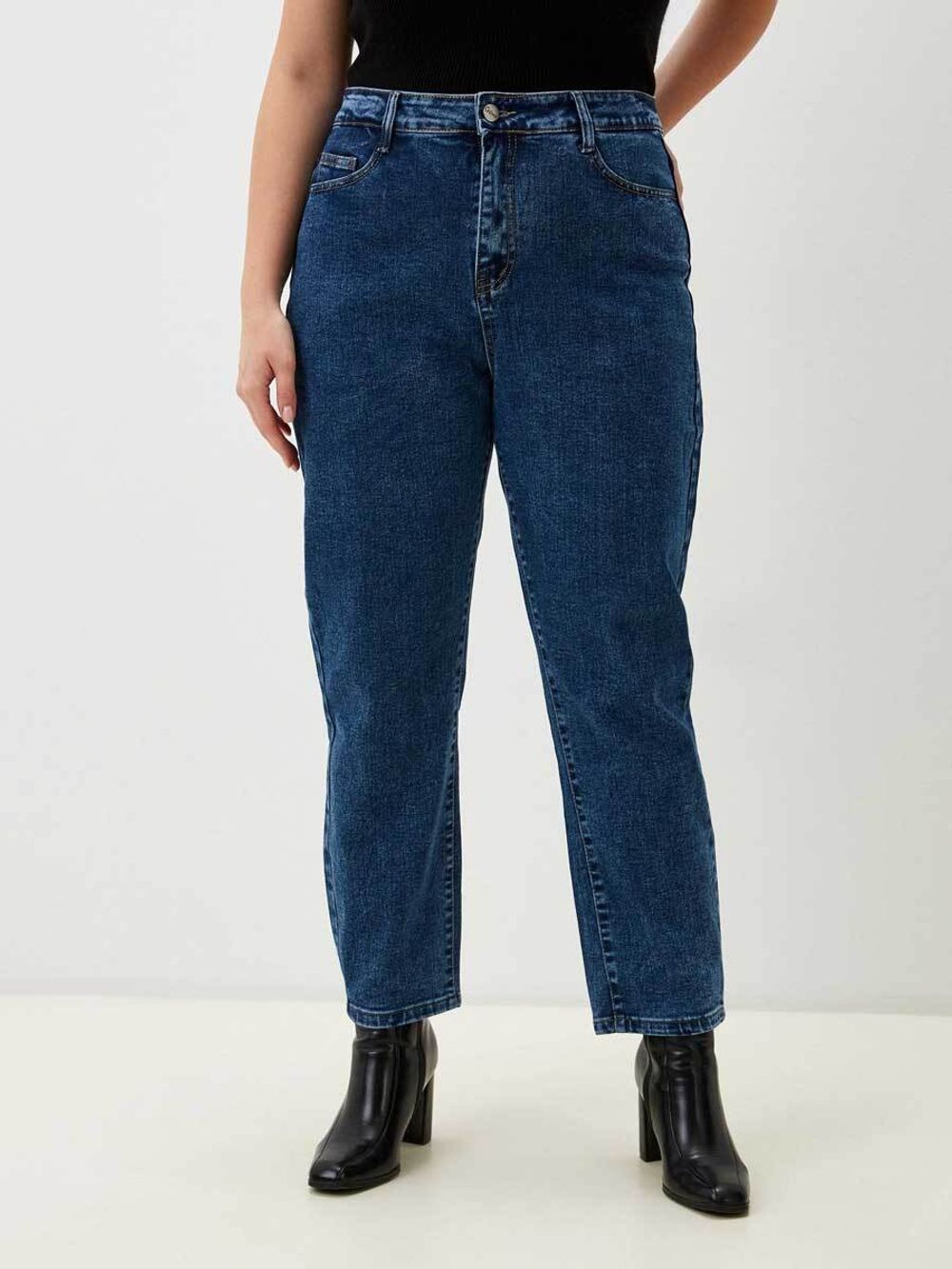 Джинсы больших размеров на молнии