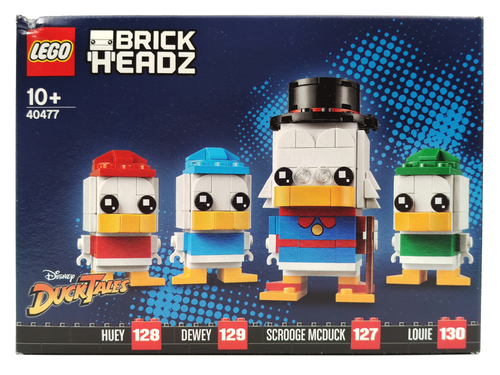 Конструктор LEGO BrickHeadz 40477 Скрудж МакДак, Хьюи, Дьюи и Луи