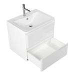 Тумба подвесная с раковиной BelBagno ALBANO-600-2C-SO-BL Bianco Lucido, раковина BB600/455-LV-MR-ALR