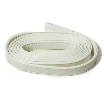 Ручки сумочные плоские 2см 2м, белый матовый [1001]