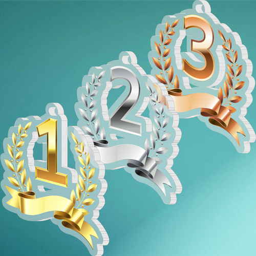 Акриловая медаль 1700