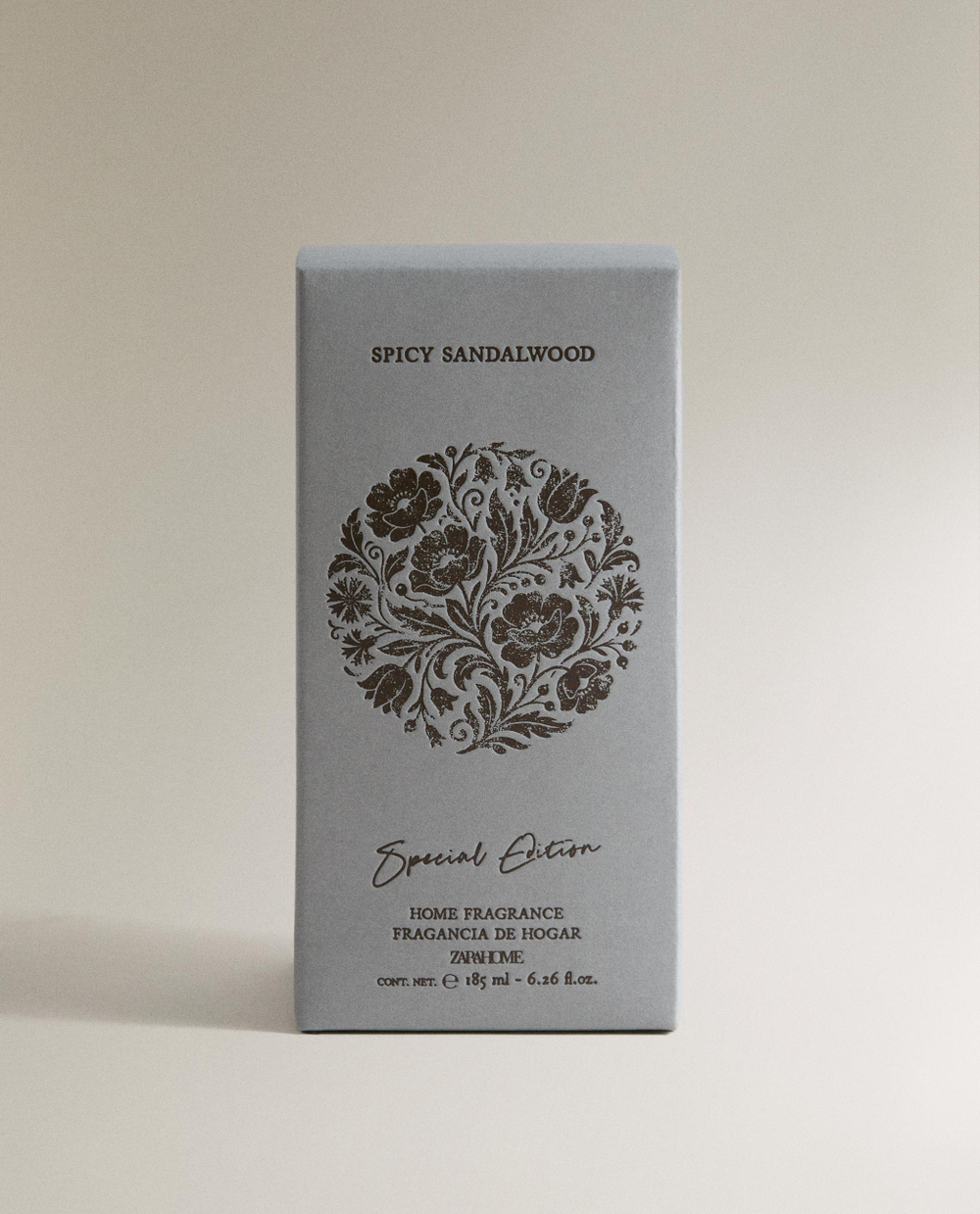 Zara Home Аромадиффузор Spicy Sandalwood 185 мл, тростниковые палочки микадо, аромат древесный, Коричневый