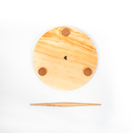 Скалка с основанием для раскатки теста из древесины сибирского кедра. RPN8